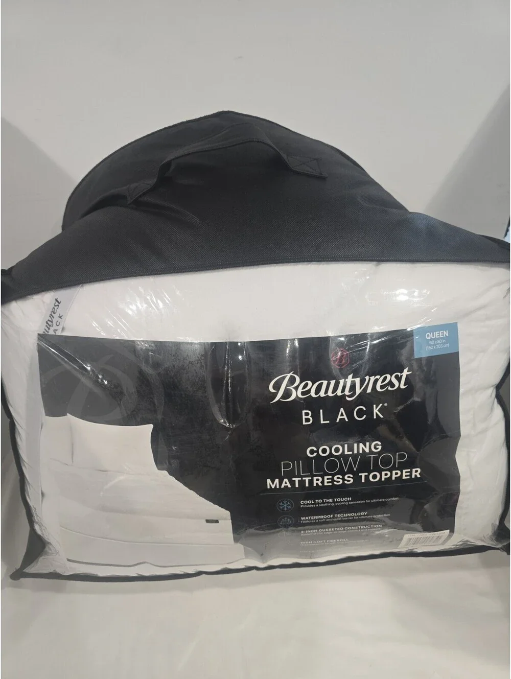 Beautyrest Mattress Topper Size Queen Waterproof White New With Bag